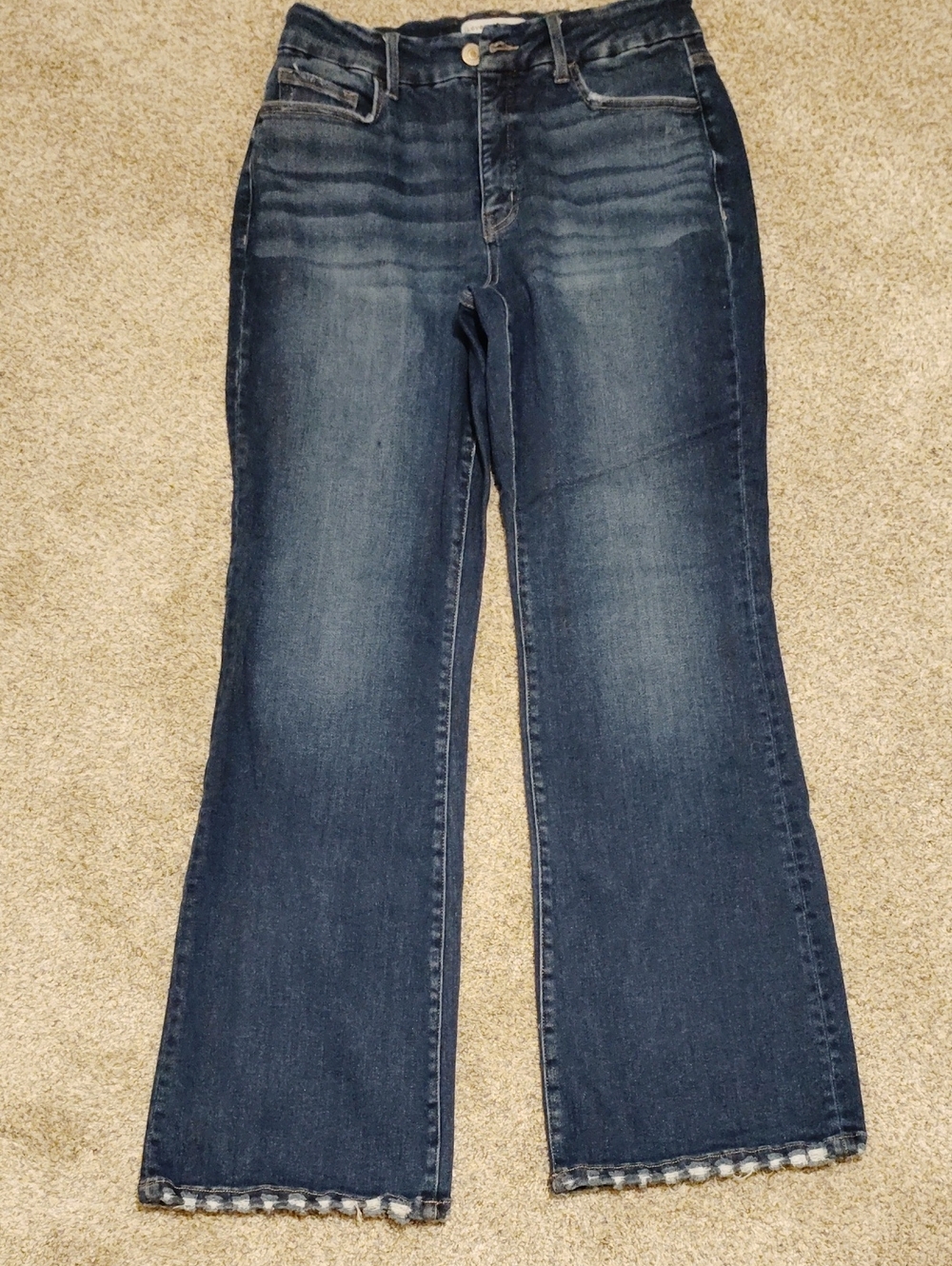 Lovervet By Vervet Dark Blue Wide-Leg High-Rise Jeans